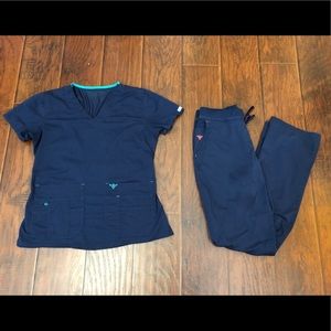 MED COUTURE Navy Scrubs